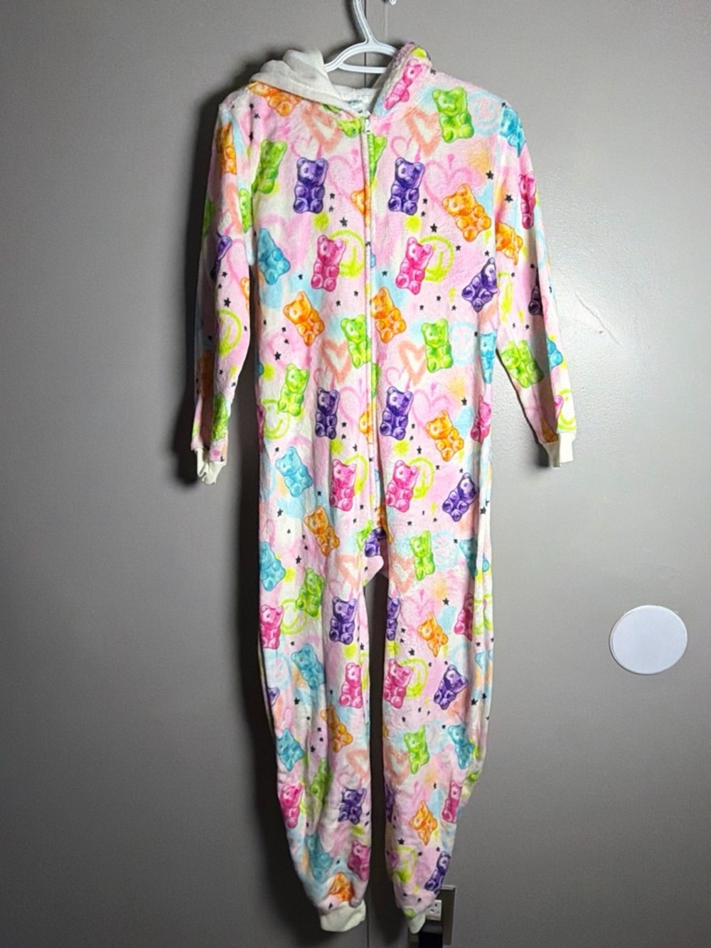 The Children's Place Pastel Multicolor Gummy Bear Hooded Footie
